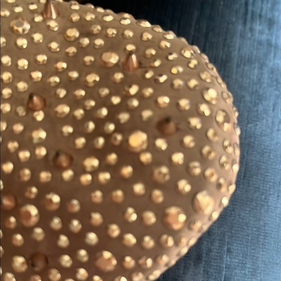 Sam Edelman Rose Gold Studded Flats, Leather upper - Picture 2 of 8